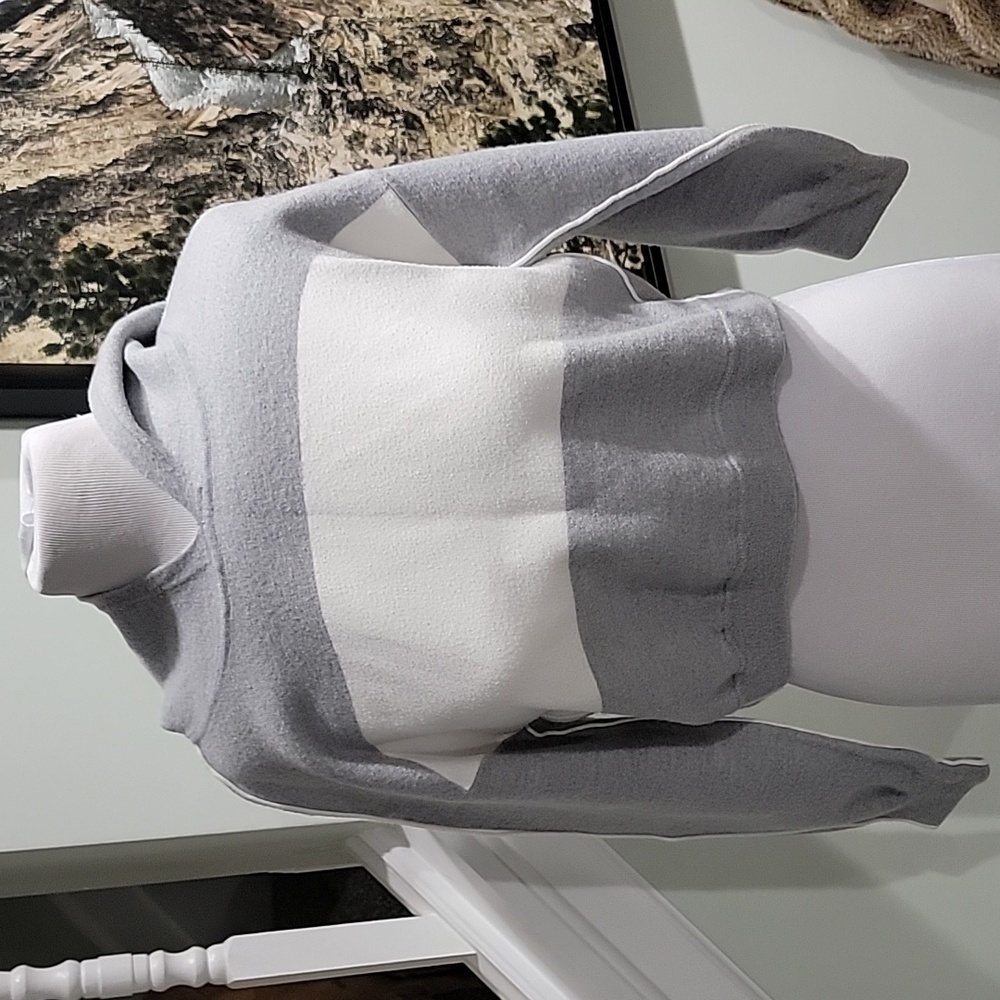 Alice & Olivia Hooded Cropped Sweater